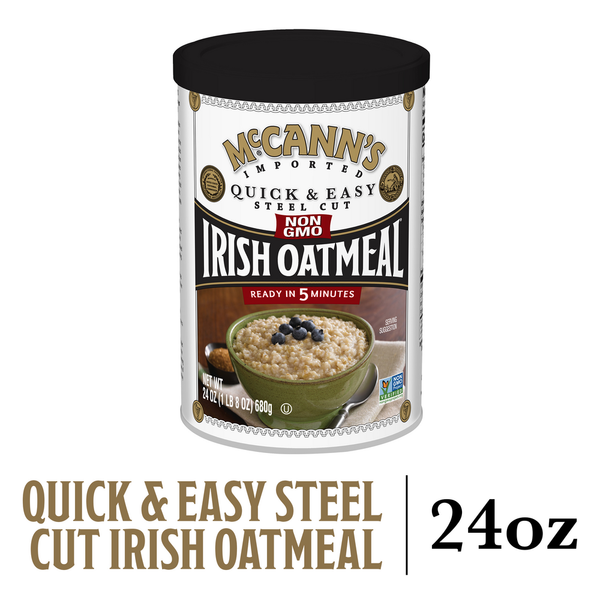 Cereal McCann's Original Quick & Easy Steel Cut Irish Oatmeal, Non-GMO Project Verified hero