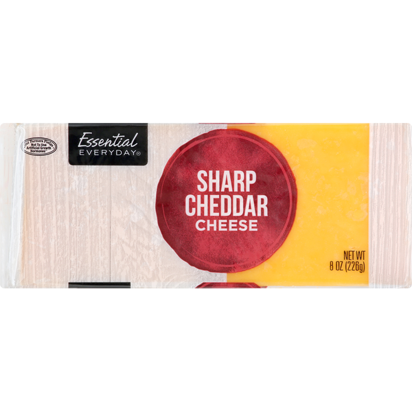 Packaged Cheese Essential Everyday Cheese, Sharp Cheddar hero