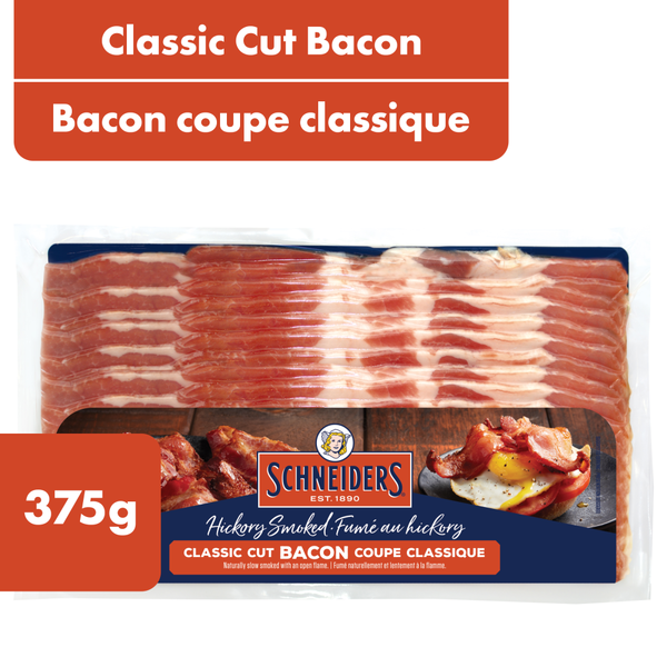 Packaged Meat Schneiders Hickory Smoked Classic Cut Bacon hero