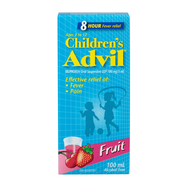 Cold, Flu & Allergy Advil - Children Children'S Suspension Liquid, Fruit hero