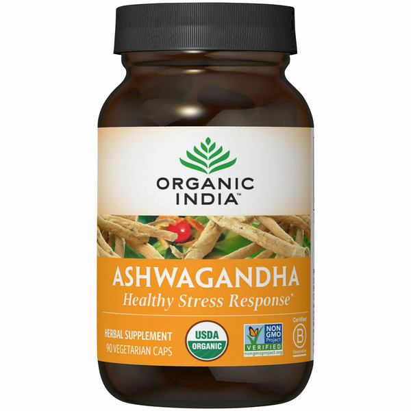 Herbs A-E ORGANIC INDIA Ashwagandha, Vegetarian Caps hero