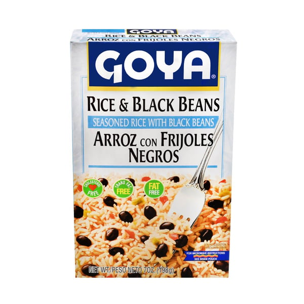 Canned Meals & Beans Goya Rice & Black Beans, Seasoned Mix hero