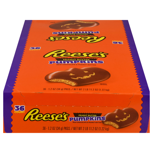 Reese's Milk Chocolate Peanut Butter Pumpkins Halloween Candy hero