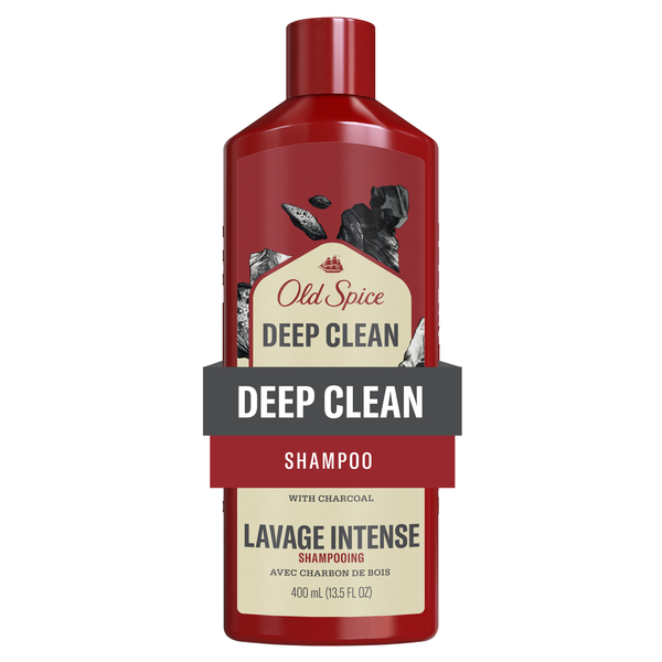 Hair Care Old Spice Deep Clean Shampoo for Men with Charcoal, Fresh and Clean Scent hero