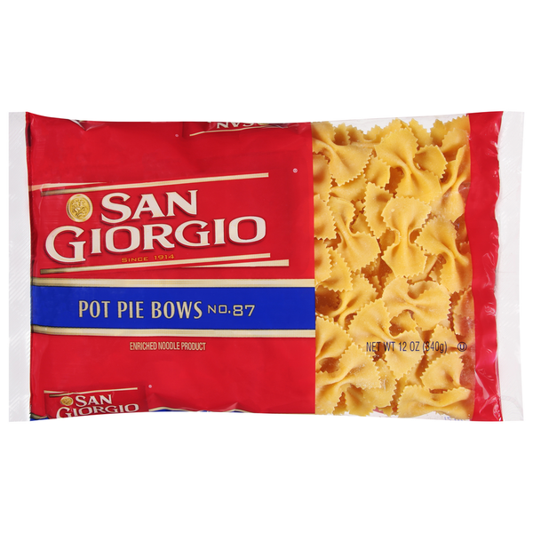 Dry Pasta San Giorgio Pot Pie Bows, No. 87 hero