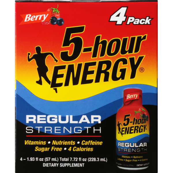 Energy & Sports Drinks 5-hour ENERGY Energy Shot, Berry hero