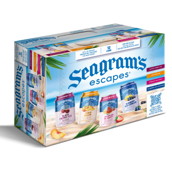 Beers & Coolers Seagram's Escapes Classic Variety Pack, 12 can hero