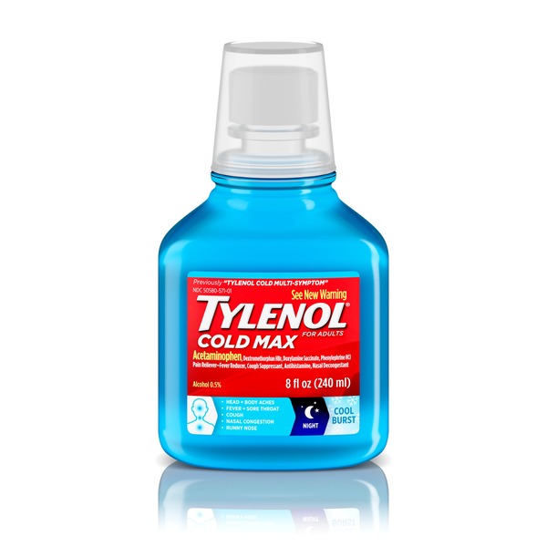 Cold, Flu & Allergy TYLENOL Max Night Cool Burst Liquid hero