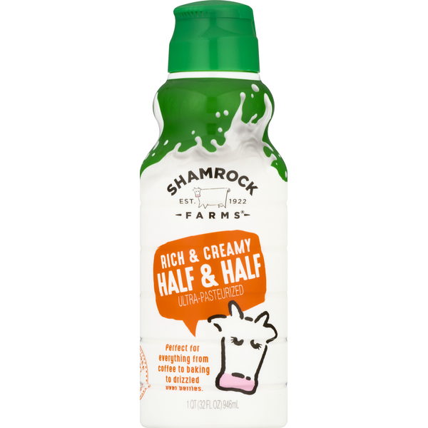 Milk Shamrock Farms Half and Half hero