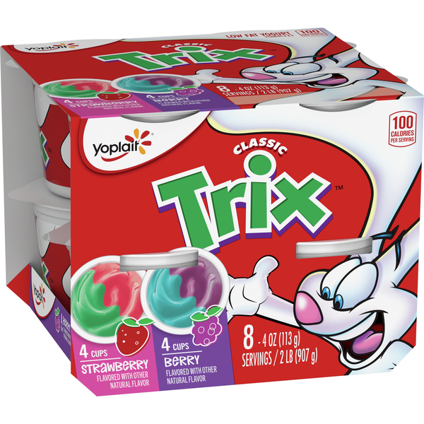 Yogurt Yoplait Trix Low Fat Kids Yogurt Cup Variety Pack hero