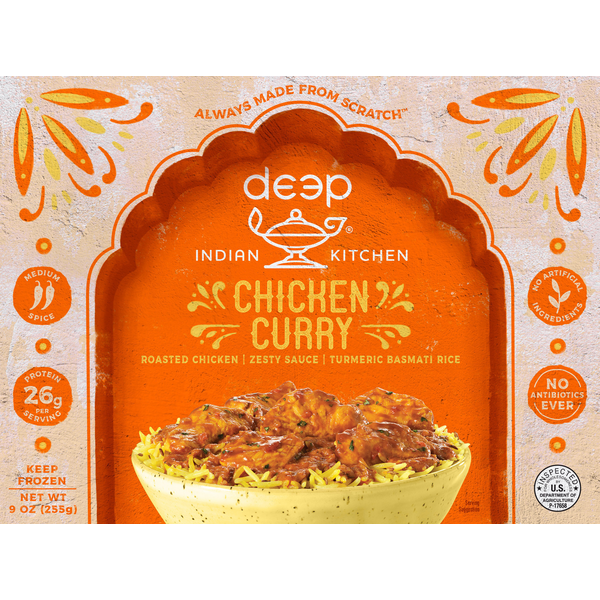 Frozen Meals Deep Indian Kitchen Chicken Curry, Medium Spice hero