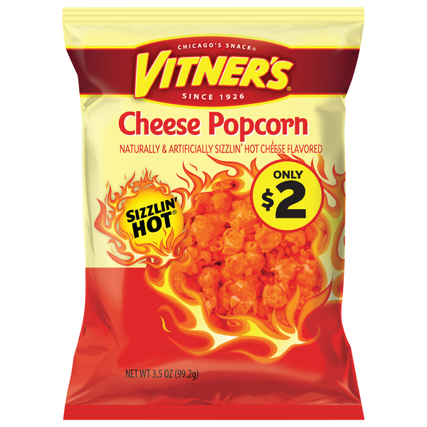 Vitner's Popcorn, Cheese, Sizzlin' Hot hero