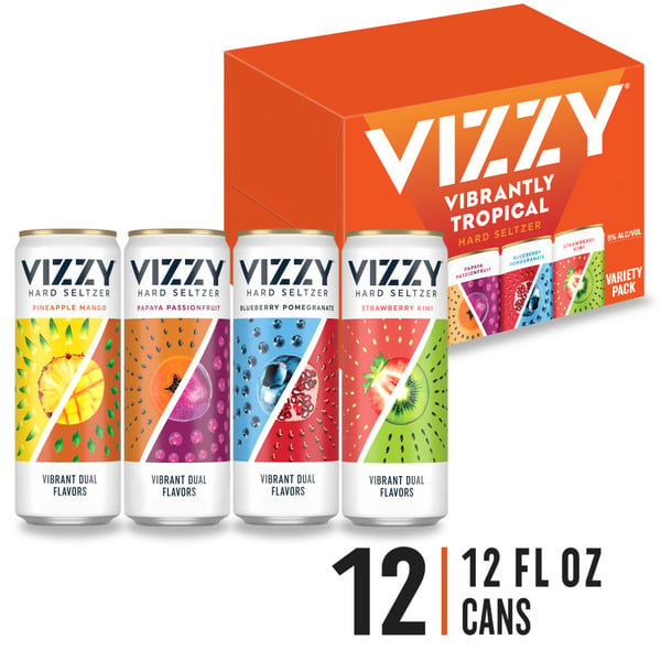 Malt Beverages Vizzy Tropical Hard Seltzer Variety Pack hero