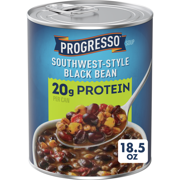 Progresso Southwest-Style Black Bean Protein Soup, Vegetarian hero