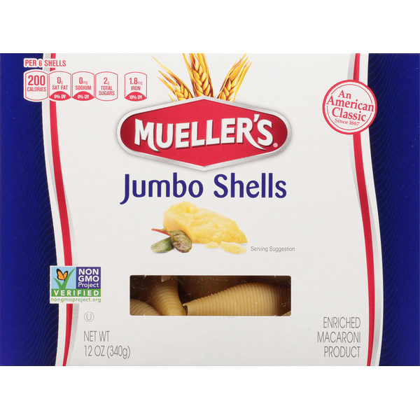 Dry Pasta Mueller's Jumbo Shells hero