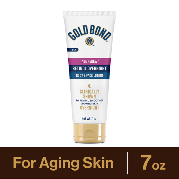 Gold Bond Body & Face Lotion, Retinol Overnight hero