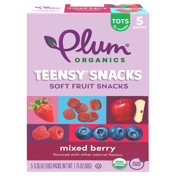 Baby Food & Formula Plum Organics® Teensy Snacks® Berry Tots Snacks hero