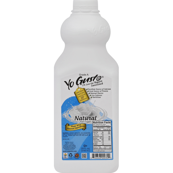 Yogurt/Kefir YoGusto Yogurt, Sweetened, 2% Low-Fat, Natural hero