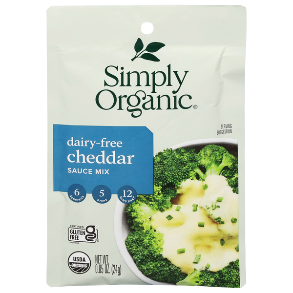 Condiments Simply Organic Sauce Mix, Dairy-Free, Cheddar hero