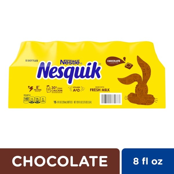 Milk Nestlé NESQUIK Chocolate Lowfat Milk Ready to Drink hero