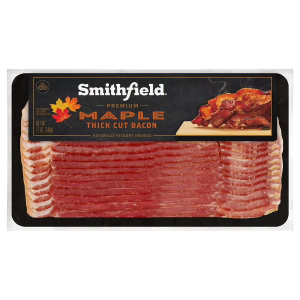 Bacon & Breakfast Meat Smithfield Bacon, Premium, Maple, Thick Cut hero