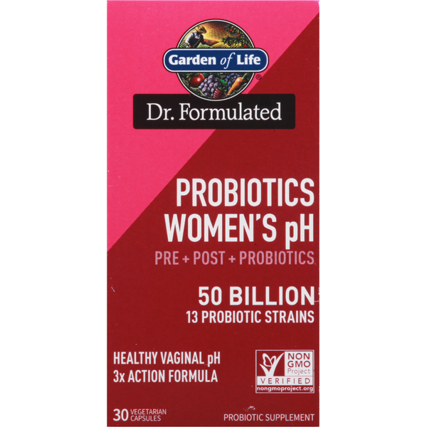 Digestion Garden of Life Probiotics Women's pH, 50 Billion, Vegetarian Capsule hero