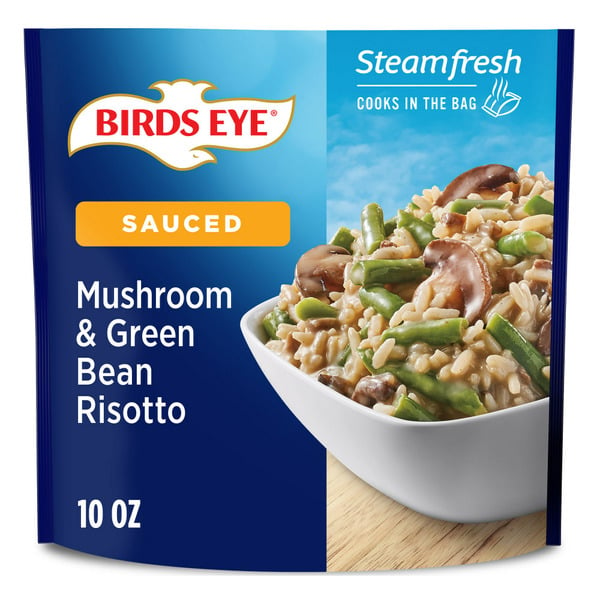 Frozen Meals Birds Eye Steamfresh Sauced Mushroom and Green Bean Risotto Frozen Side hero