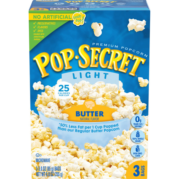 Popcorn & Jerky Pop Secret Light Butter Microwave Popcorn hero