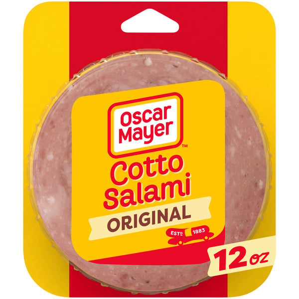 Packaged Lunchmeat Oscar Mayer Cotto Salami Sliced Deli Sandwich Lunch Meat hero