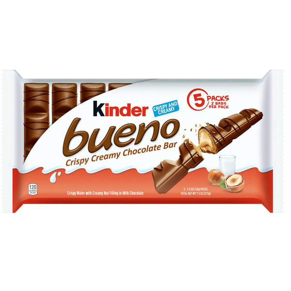 Candy & Chocolate Kinder Milk Chocolate and Hazelnut Cream, Individually Wrapped Chocolate Bars hero