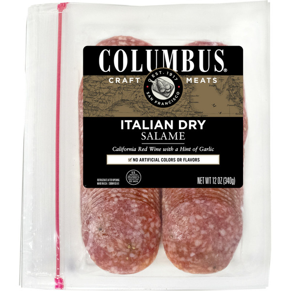 Smoked/Cured Meats Columbus Italian Dry Salami hero