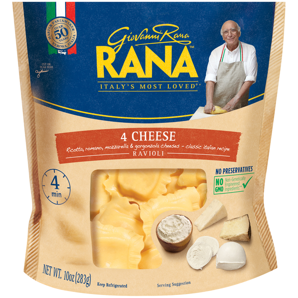 Fresh Pasta (Refrigerated) Rana Four Cheese Ravioli hero