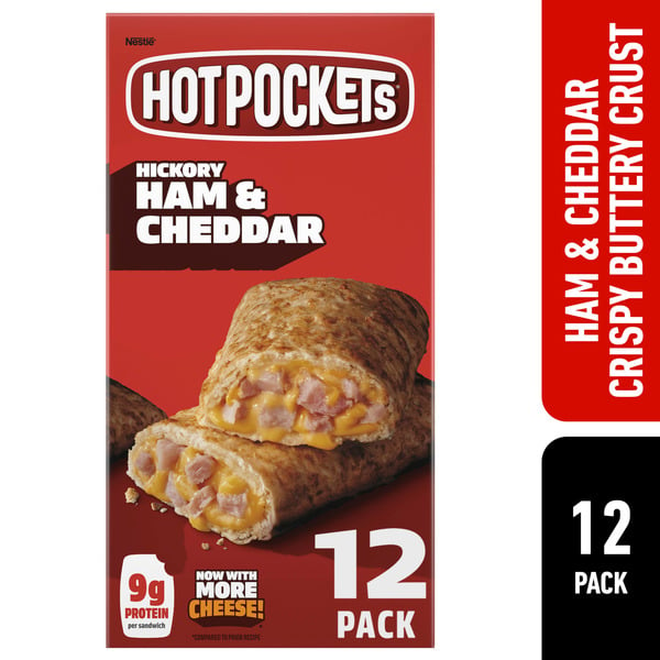 Appetizers & Sides Hot Pockets Ham And Cheese Crispy Crust hero