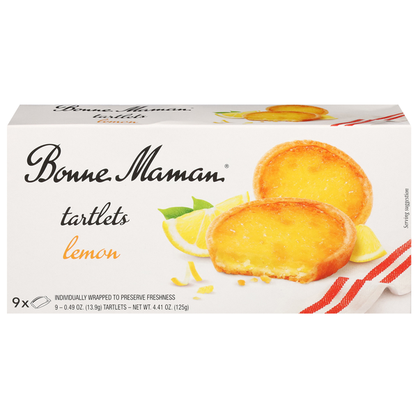 Cookies & Cakes Bonne Maman Tartlets, Lemon hero