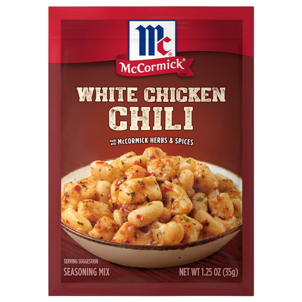 Spices & Seasoning McCormick® White Chicken Chili Seasoning Mix hero