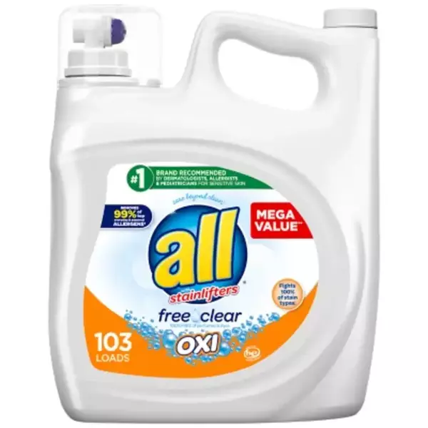 all Liquid Laundry Detergent Free Clear OXI hero