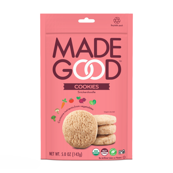 Cookies & Cakes MadeGood Snickerdoodle Cookies hero