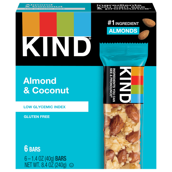 Energy & Granola Bars KIND Almond & Coconut hero