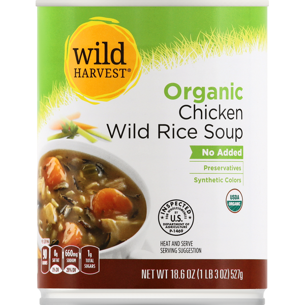 Soup, Broth & Bouillon Wild Harvest Organic Chicken Wild Rice Soup hero