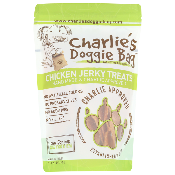 Dog Food & Care Charlie's Doggie Bag Chicken Jerky Treats hero