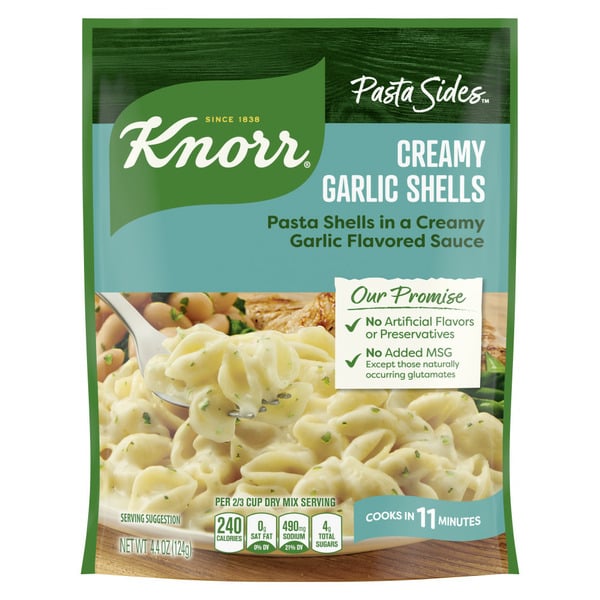 Pantry Knorr Pasta Sides Creamy Garlic Shells hero