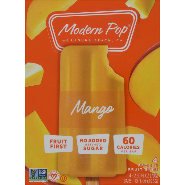 Ice Cream & Ice Modern Pop Frozen Fruit Bars, Mango hero