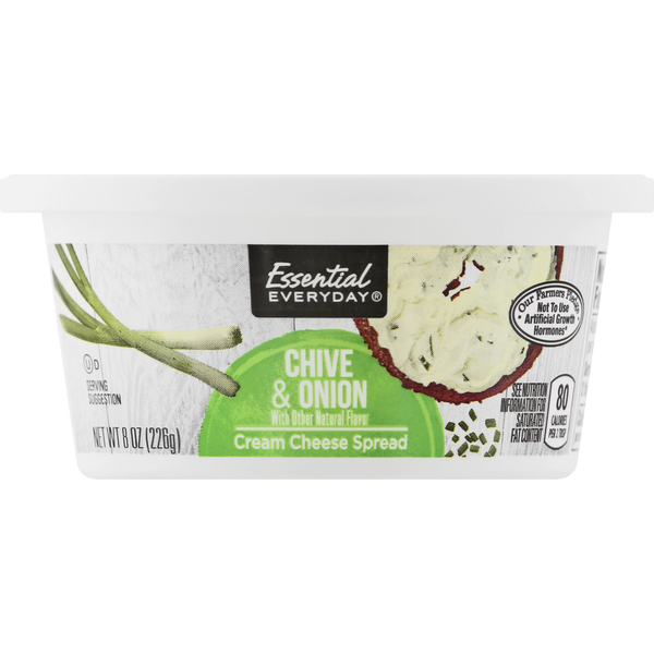 Other Creams & Cheeses Essential Everyday Cream Cheese Spread, Chive & Onion hero