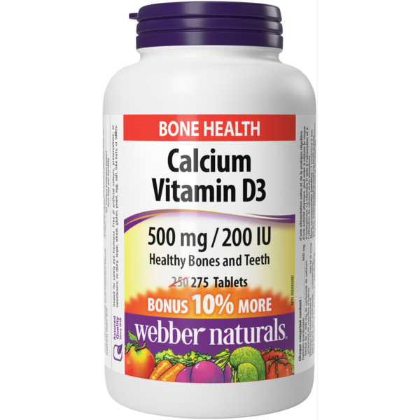 Vitamins & Supplements Webber Naturals Calcium Vitamin D3 500 Mg/200 Iu hero