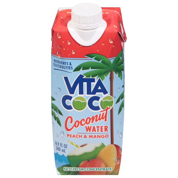 Juice & Nectars Vita Coco Coconut Water, Peach Mango hero