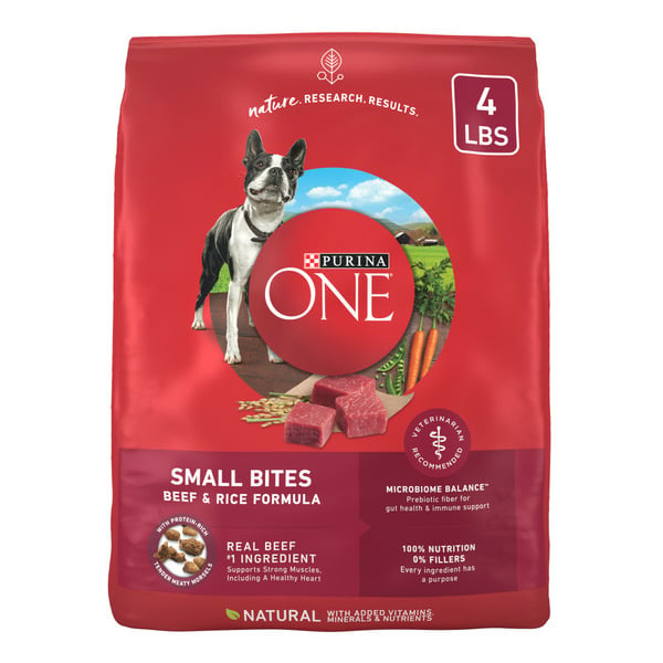 Dog Food & Care Purina ONE Small Bites Beef and Rice Formula Small Dog Food Dry hero