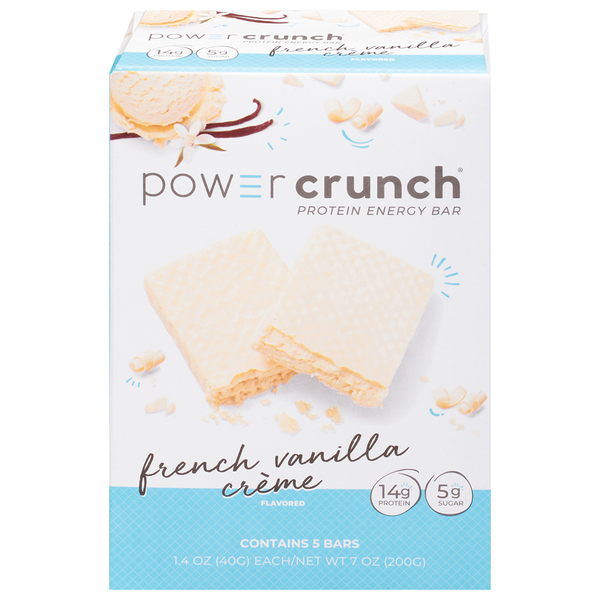 Energy & Sports Drinks Power Crunch Protein Energy Bar, French Vanilla Creme Flavored hero