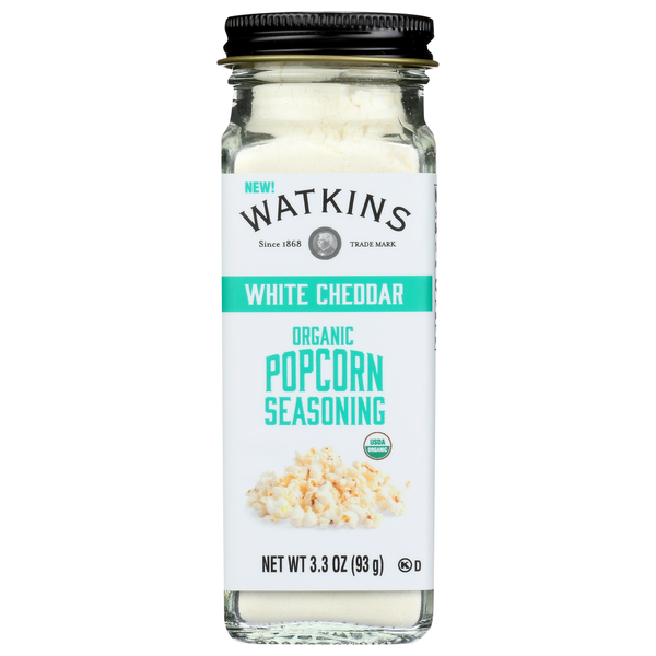 Spices & Seasonings Watkins Gourmet Organic Spice Jar, White Cheddar Popcorn Seasoning hero