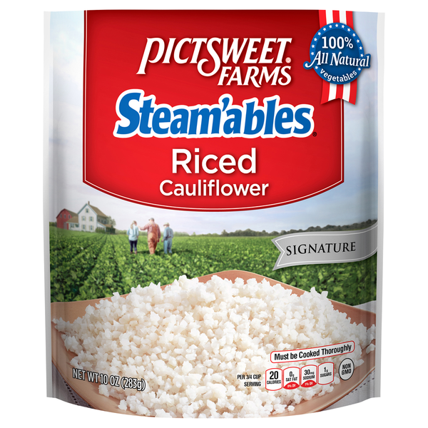 Frozen Vegetables Pictsweet Farms Signature Steam'ables Riced Cauliflower hero