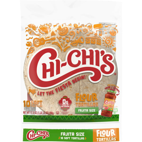 Mexican/Hispanic/Latino Foods Chi-Chi's 10 Count Fajita Style Tortilla hero